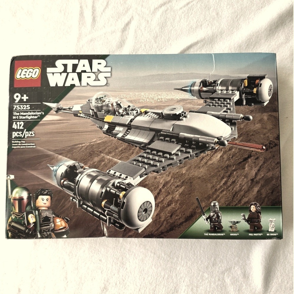 LEGO Star Wars The Mandalorian N-1 Starfighter 75325 Grogu‎ Peli Motto BD Droid
